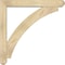 Ekena Millwork Thorton Craftsman Rough Sawn Bracket w/ Offset Brace, Douglas Fir, 6"W x 40"D x 40"H BKT0604X40X40THR04RDF - alternate 3